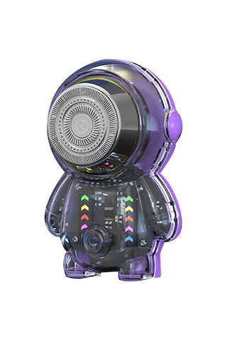 Xiaaokeji Astronot Elektrikli Tıraş Makinesi Rgb Işıklı Taşınabilir Usb Tıraş Makinesi Erkek C