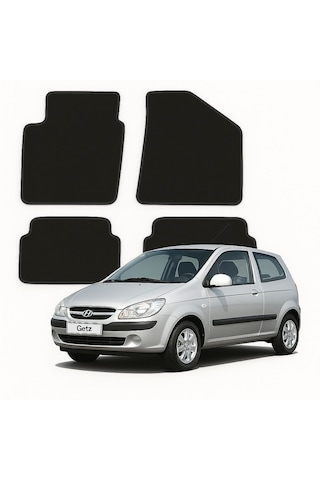Hyundai Getz Tam Uyumlu Özel Kesim Lüx Oto Halı Paspas