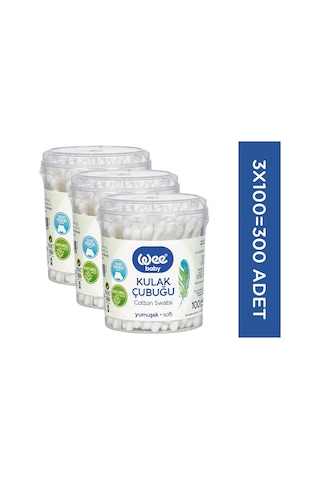Kulak Temizleme Çubuğu Seti (100x3 300 Adet)