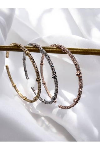 3 Renk Dorikalı Kadın Kelepçe Bileklik