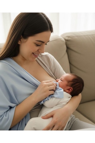 Pamuk Bebek Ağız Mendili 7 Set Emzirme Mendili Ultra Yumuşak Yıkanabilir & Nefes Alabilen