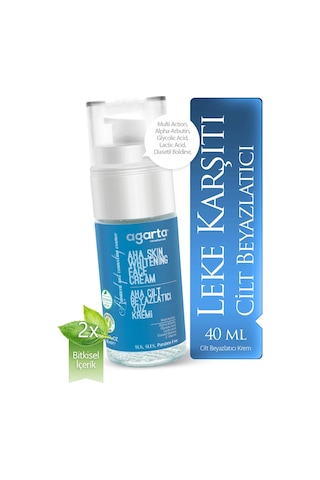 Agarta Doğal Aha Cilt Beyazlatıcı Yüz Bakım Kremi 40 ML