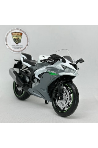 Kawasaki Ninja Zx-6r 1:12 Diecast Motosiklet Model Lisanslı Metal Maket Oyuncak & Biblo