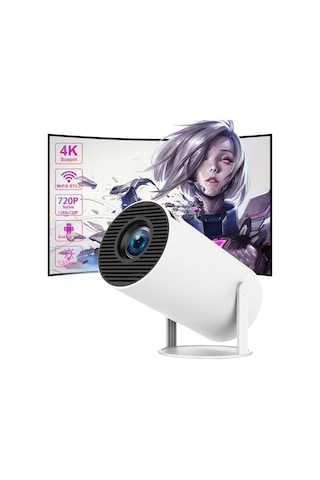 Cover Hy300 Mini Projeksiyon Wifi 6 Bt5.0, Android 11.0 İşletim