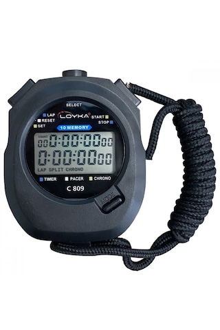 Loyka C809 El Tipi 10 Lap Hafızalı Dijital Kronometre