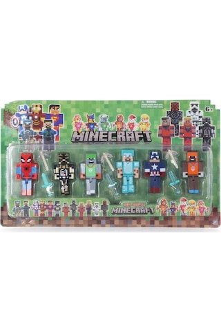 Tıfıl Toys 21 Parça Minecraft Süper Kahramanlı Figür Seti - 1991 Minecraft