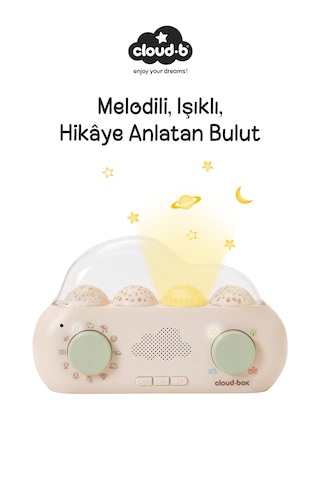 Cloud-b Senkronize Işık Projeksiyonlu Hikaye Anlatıcı Uyku Arkadaşı 22,5x5,5x14,5 Cm