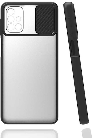 Kilifone - Samsung Uyumlu Galaxy M31s - Kılıf Slayt Sürgülü Arkası Buzlu Lensi Kapak - Siyah Kilifone - Samsung Uyumlu Galaxy M31s - Kılıf Slayt Sürgülü Arkası Buzlu Lensi Kapak - Siyah