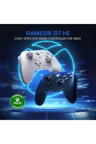 Gamesır G7he Xbox One/seri X/s Kablolu Denetleyici Manyetik Kapak Salonu Joystick Gamepad Beyaz