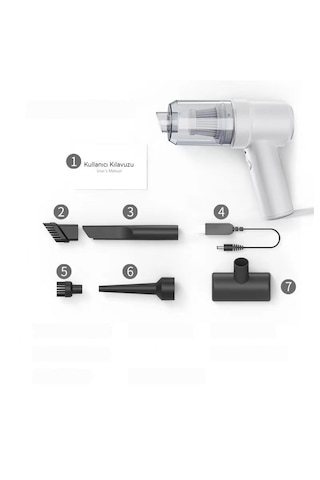 Akülü Mini Şarjlı Dik Süpürge-renkli