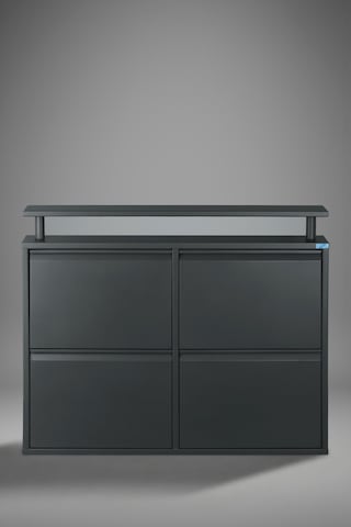Lıccıa Metal Ayakkabılık 2 Li Yatay Model Antrasit