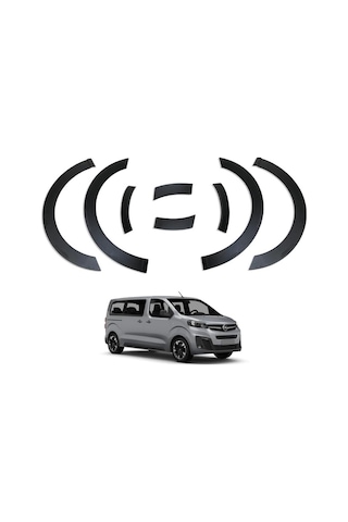 Ferrous Autoaccessories Opel Zafira Life İle Uyumlu Çamurluk Koruma Dodik Seti 8 Parça 2019 Ve Üstü