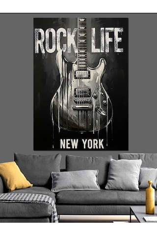 Ahşap Tablo Rock Yaşam Tarzı New York