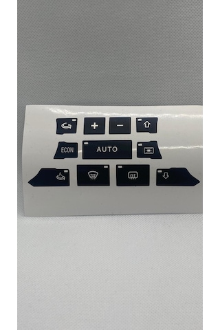 Audi A3 8p Uyumlu Klima Tuş Kaplaması Sticker Etiket Tamir Kiti 1 Adet