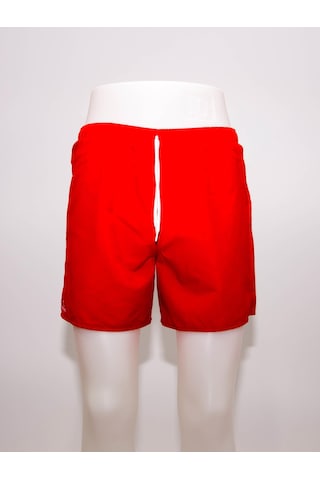 Erkek Deniz Şortu Kısa Boardshort Fileli Kırmızı Meridyendukkan Trıbord