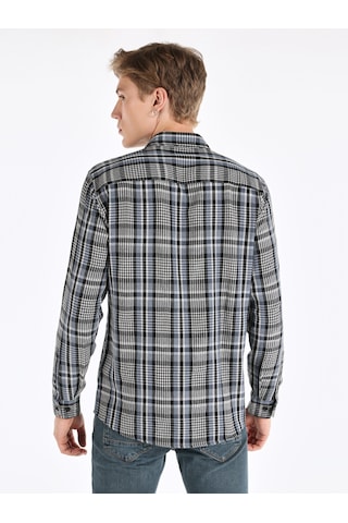 Colin's Colins Regular Fit Mavi Erkek Uzun Kol Gömlek Cl1065946 Mavi