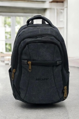 Antrasit Kanvas Kumaş 15,6 İnç Laptop -okul Sırt Çantası Renkli Çok Renkli