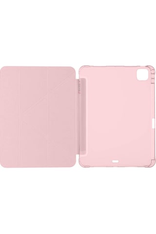 Apple Uyumlu iPad Pro 11 İnç M5 2025 Kılıf Üçgen Katlanabilir Kalem Şarj Bölmeli Kılıf A2836 A2837 A3006 Kapaklı Kılıf