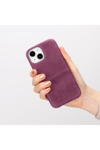 Bouletta Apple Uyumlu iPhone 15 Deri Arka Kapak F360 Cz7