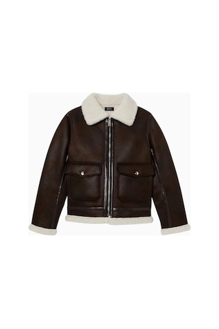 A.p.c Tommy Kestane Rengi Lüks Suni Koyun Postu Ceket Kahverengi