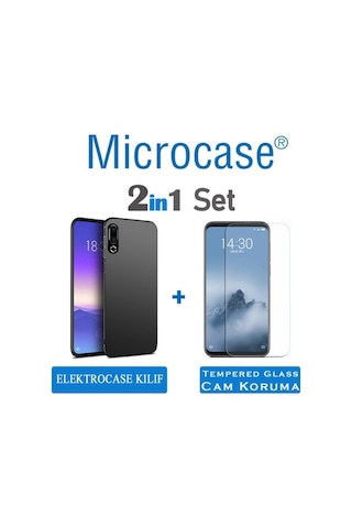 Microcase Meizu 16S Elektrocase Seri Silikon Kilif + Cam (Seç) 359218369