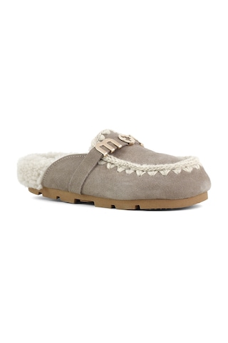 Terlik/ Panduf Ev Kadın Mu.fw431000a Elgry Mou Wınter Bıo Slıde - Logo Elephant Grey Elephant Grey Gri