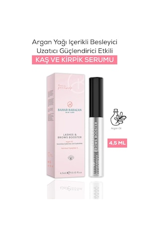 Bahar Babacan Argan Yağı İçerikli Besleyici Uzatıcı Güçlendirici Kaş ve Kirpik Serumu 5 ML