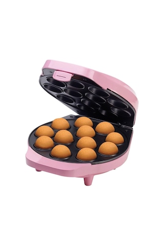 Bestron Kek Pop Makinesi,12'li Pişirme Kapasiteli, Yapışmaz Kaplama, 700w Mutfak Ekipmanları Pembe 189436730