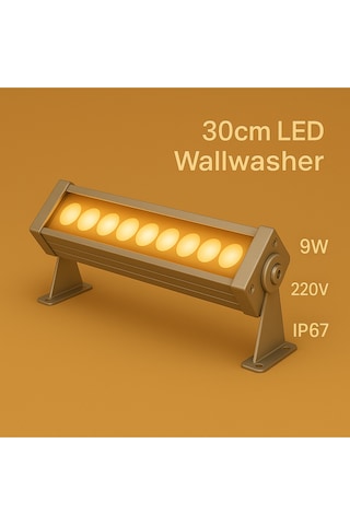 30cm 9w Amber Wallwasher Led Duvar Boyama, Minare, Bina Cephe, Organizasyon, Ağaç, İç-dış Kullanm Amber