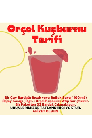 Orçel Kuşburnu Aromalı Toz İçecek 300 G
