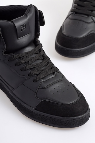 Avva Erkek Siyah Yüksek Bilekli Esnek Taban Sneaker Ayakkabı A31Y8027 Gri