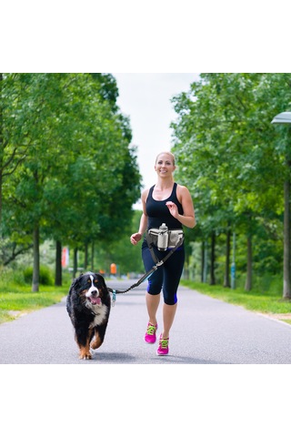 Konesam Mavi Outdoor Spor Çantası - Yürüyüş, Koşu, Fitness Ve Köpek Turları İçin Tasarlanmış Bel Çantası Köpek İpi Dahil Değil Mavi