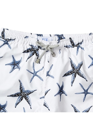 Fiji Ice Star Desenli Erkek Cocuk Mayo Beyaz