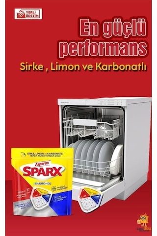 Sparx Bulaşık Makinesi Kapsülü 30'lu X 2 Paket 60 Yıkama