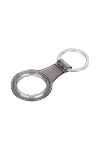 Zore Airtag 07 Uyumlu Silikon Anahtarlık-siyah