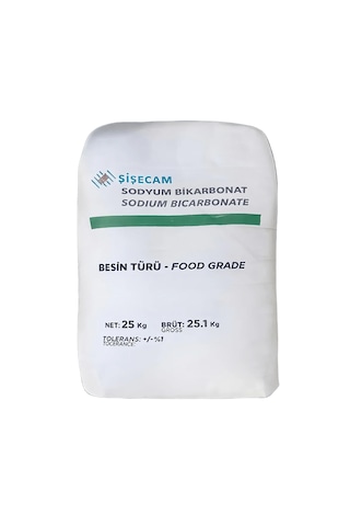 Sodyum Bikarbonat Şişecam İngiliz Karbonatı Gıda Tipi 25 Kg