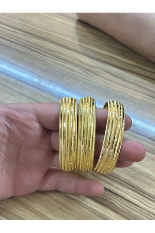 Zümrüt Sarraf 15 Gram 22 Ayar Altın Yatırımlık Kadın Bilezik Standart