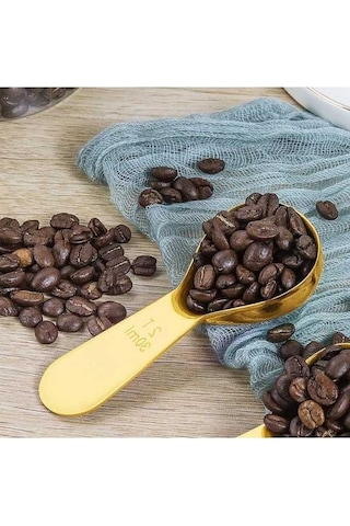 Fastbuy Paslanmaz Çelik Kahve Kepçesi, Küçük/büyük Kavanozlara Uygun, Dayanıklı Yemek Kaşığı, Kısa Saplı, Renkli