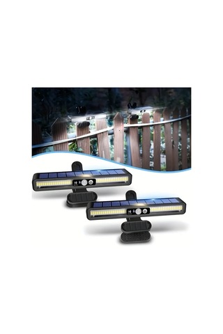 Xuweiwei 2 Adet Siyah Güneş Kilitli Peyzaj Işıkları Geceye Kadar Açık Duvara Bağlanabilir Bahçe Çit Dış Mekan Dekorasyon