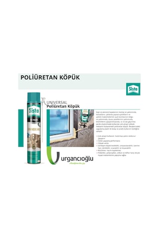 Sista Universal Pipetli Poliüretan Köpük 750ML 12 Adet