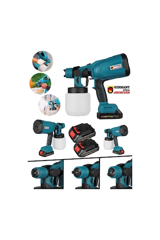 Germany Style 258vfx Yüksek Basınçlı Çift Akülü Sprey Boya Püskür