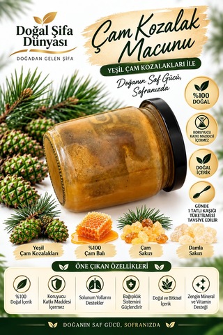 Ballı Çam Kozalak Macunu 230 Gr