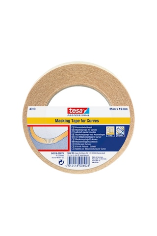 4319 60°C Maskeleme Bandı, Yüksek Krepe Kağıt 50mt* 50mm