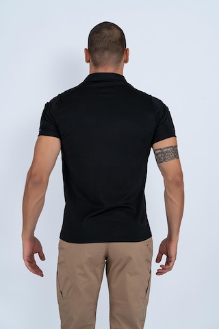 Bikatex Tactical Taktik Tişört Lacost Polo Gömlek Yaka T-shırt Outdoor Tişört - 802 Siyah