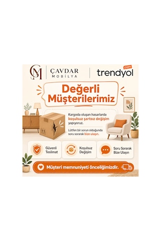 Kahverengi Aynalı Dresuar Kahverengi