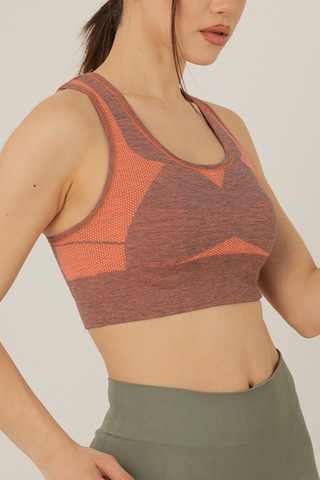 Miofit Seamless Dolgusuz Kadın Spor Sütyeni Grey