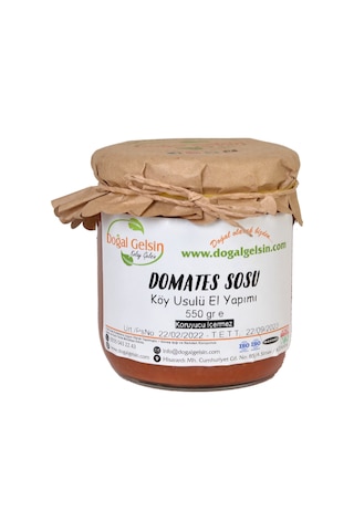 Doğal Gelsin Domates Sosu (Köy Domatesi) - 550 gr