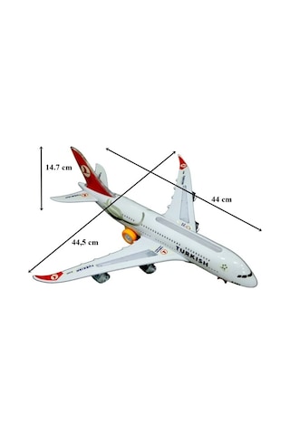 Oyuncak Uçakthy Airbus A380 Işıklı Sesli Yürüyebilen Uçak