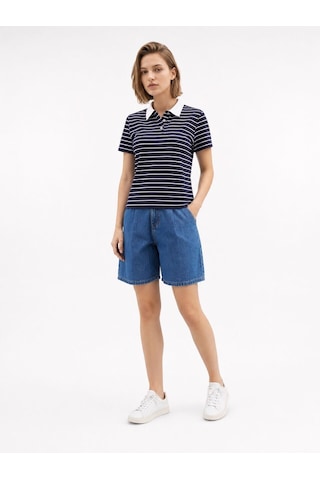 LOFT Regular Fit Kadın Polo K.kol Lf2042626 Q1.v1 Lacivert
