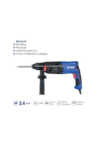 Exen Epm 1050 V Elektrikli Kırıcı-delici Matkap 1050w 30mm 3.4j